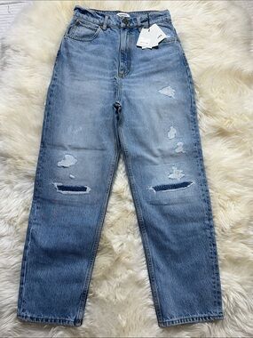 Sandro Distressed BOYFRIEND-CUT JEANS size 36